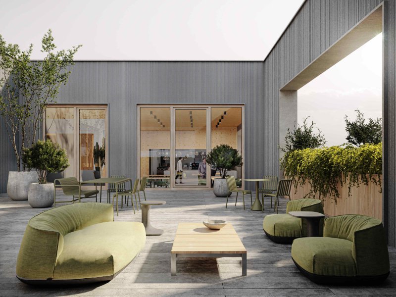 Architektonické studio Perspektiv dokončuje čtyřpodlažní kancelářskou budovu v Českých Budějovicích