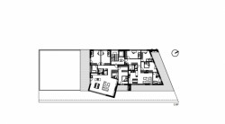 Viladom Tajovského, BMX studio, půdorys 5NP