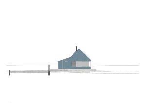 Chata v Jizerských horách, Markéta Cajthamlová, Architektonická projekční kancelář: Pohled západní