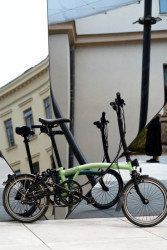 Brno na skládacím kole Brompton