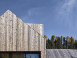 Lesovna poblíž Pacova od studia 20-20-ARCHITEKTI a VYŠEHRAD ateliéru