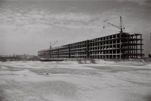 Budova B8, blok 21, Mihajlo Čanak, Leonid Lenarčić, Milosav Mitić a Ivan Petrović, 1959-65, Bělehrad, Srbsko
