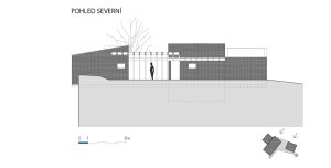 Víkendový dům nad lomem, BLOK architekti, severní pohled