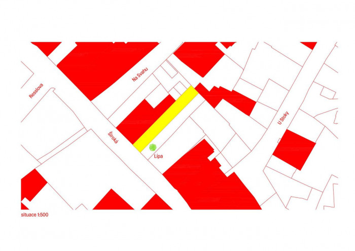 Martin Stupka, Dům U Lípy, situace – foto