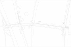 Vítězný návrh soutěže na lávku Holešovice-Karlín, půdorys, Marek Blank, Petr Tej