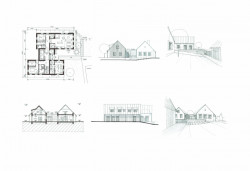 Usedlost na Vysočině, 3K Architects / Roman Kučírek, Jan Komárek, skicy