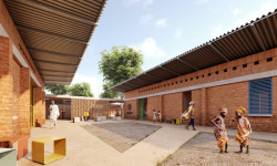 Čeští lékaři a LUNI architekti staví dětskou kliniku, která zajistí péči o nemocné se srpkovitou anémií. (vizualizace)