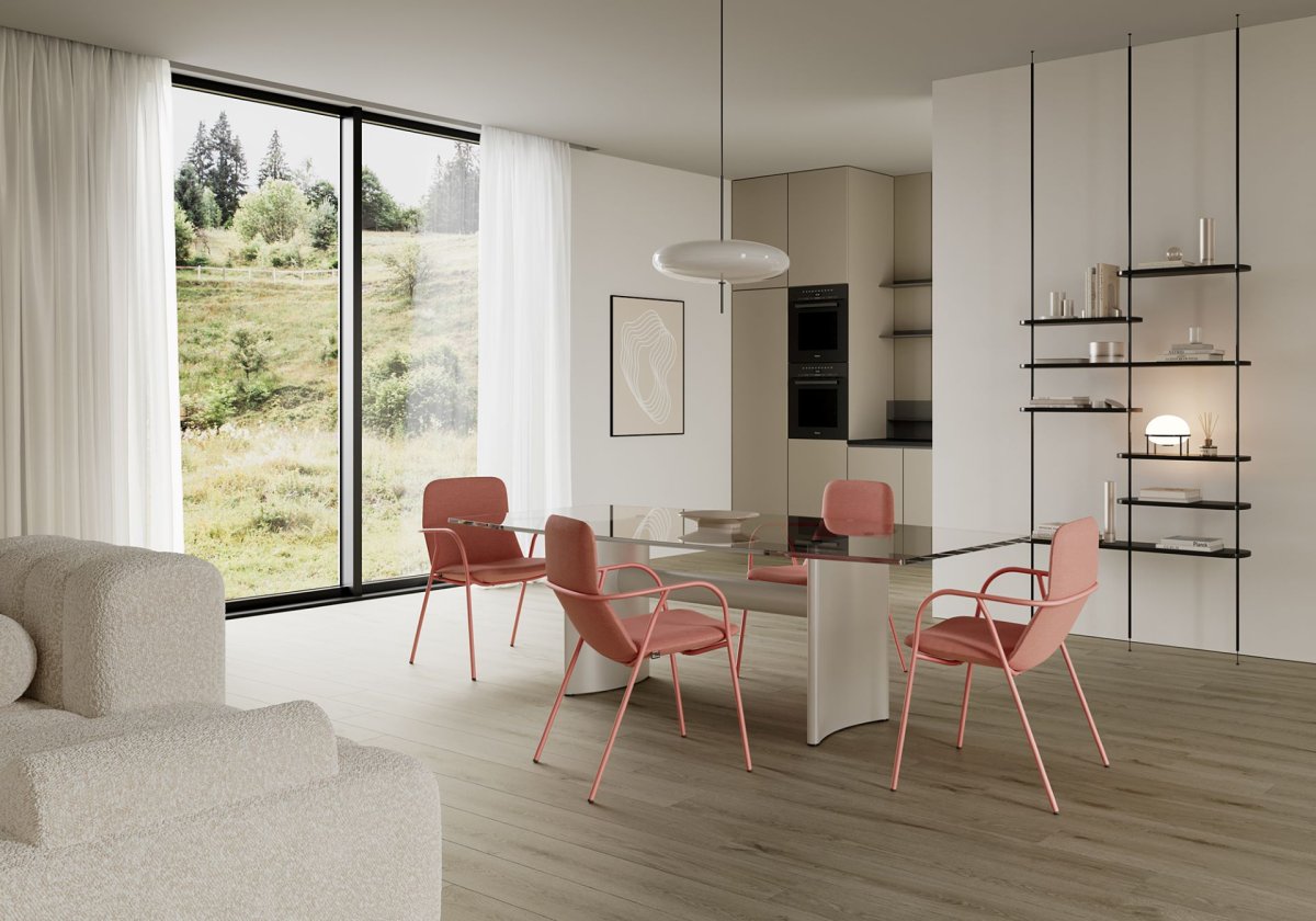 Designová konferenční židle Flexi Light od italského studia studio Orlandini Design.
