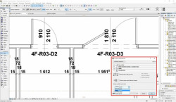 Obr. 2: ArchiCAD 19 - Program rozmístí texty směrem od kótovací čáry tak, aby byly čitelné - foto
