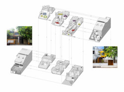 KIENTRUC O, Chuon Chuon Kim Kindergarten, schéma - foto
