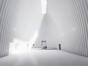 Vizualizace kostela pro Neratovice od Fránek Architects
