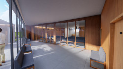 Vizualizace - smuteční síň v Horním Benešově