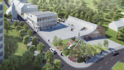 Martin Křivánek (FA VUT), Kulturně-společenské centrum s radnicí v Kohoutovicích // 17. Přehlídka diplomových prací, 1. místo – foto