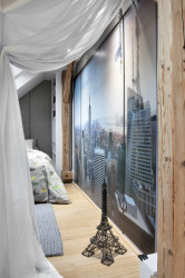 Interiér mezonetového bytu na Praze 3 od Kamily Jarkovské