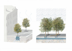 Vítězný návrh studia m2au na rekonstrukci Škroupova náměstí v České Lípě