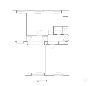 Původní stav (Rekonstrukce bratislavského panelového bytu; Abrama architekti)