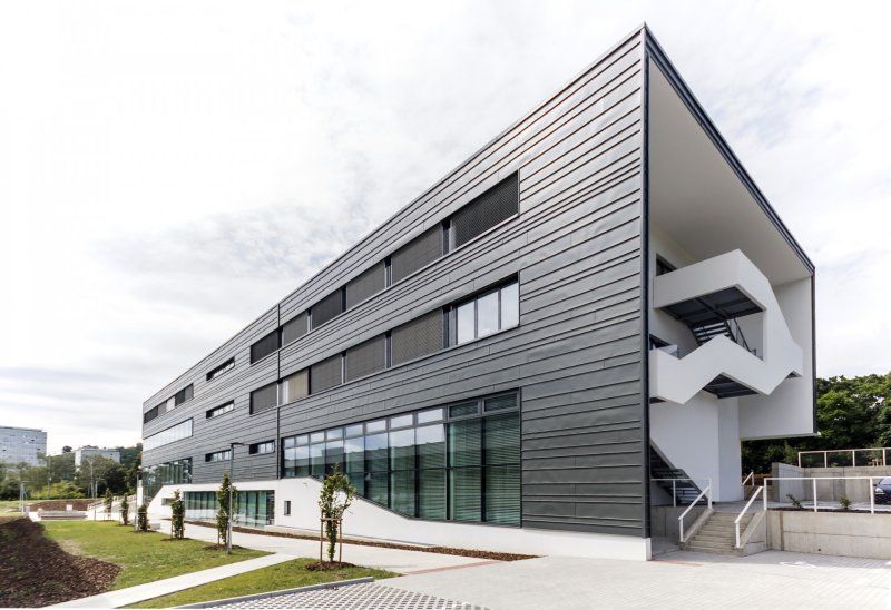 Pavilon IMPAKT MFF UK, majo architekti / Jan Jaroš, Štěpán Jablonský © Jiří Alexander Bednář