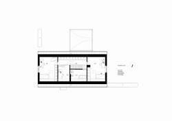 Architektonické studio Markéta Bromová, Rodinný dům Jiřetín pod Jedlovou, půdorys 2. NP – foto