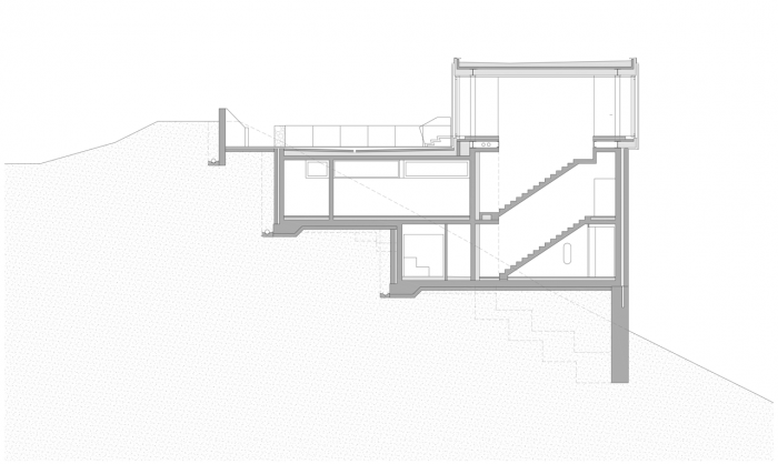 Uhlík architekti, Vila Frýdava, řez – foto