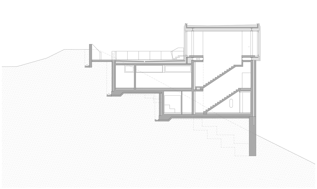 Uhlík architekti, Vila Frýdava, řez – foto