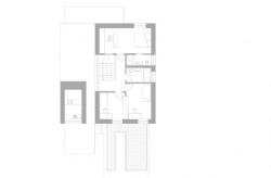 Rodinný dům Litice, půdorys 2NP, Progres ateliér