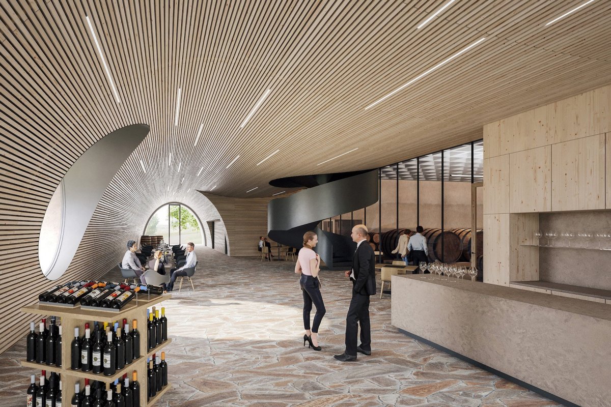 Vinařství Mikrosvín, FAM Architekti. Vizualizace: monolot