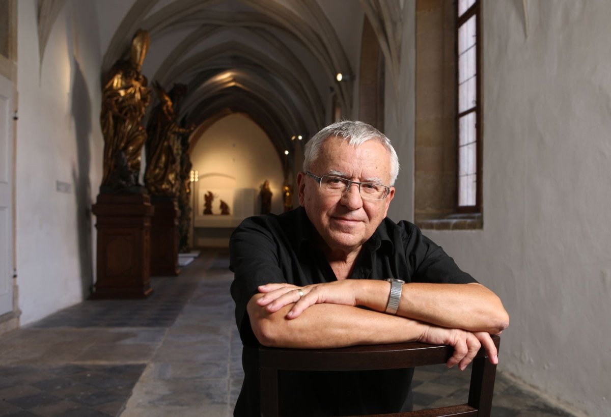 Jan Soukup v diecézním muzeu v Plzni - foto