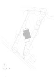 Situace (Chata na Šumavě, ateliér Markéty Cajthamlové)