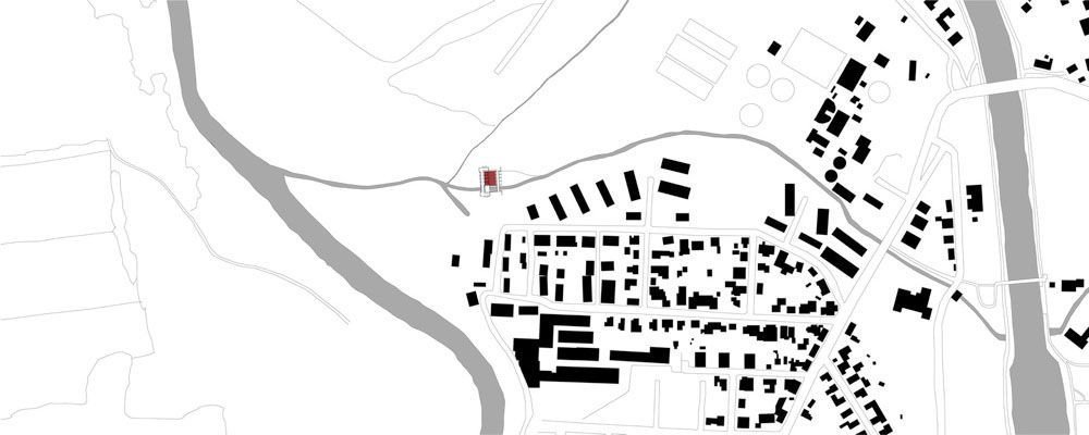 Vickers Krieger Architekten, Čerpací stanice vody, Lingen - situace