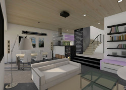 ARCHCON atelier, Dům na větrném kopci, vizualizace - foto