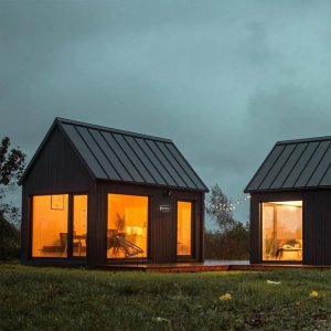 Tři typy prefabrikovaných kabin pro práci i relaxaci od společnosti My Cabin