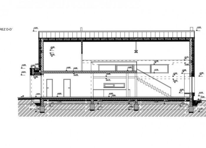 Rodinný dom N v Lietavskej Svinnej - Michal Diviš Architekti, řez