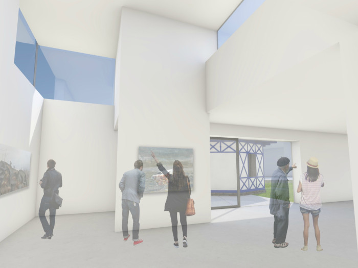 Výstavní galerie STAGE GARDEN, Janca architect / Karel Janča, vizualizace