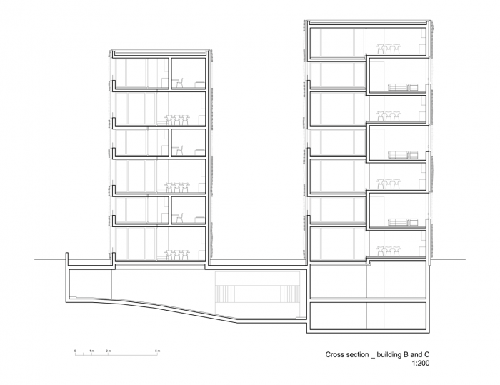 Buzzi Studio di Architettura, Cà Bugnada, řez příčný – foto