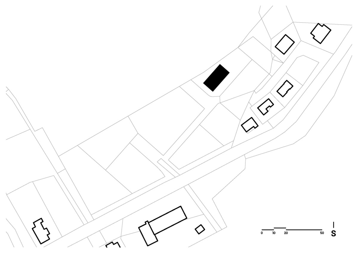 Situace (Šumavská chalupa; Atelier VAS)