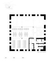 Půdorys restaurace 2.NP