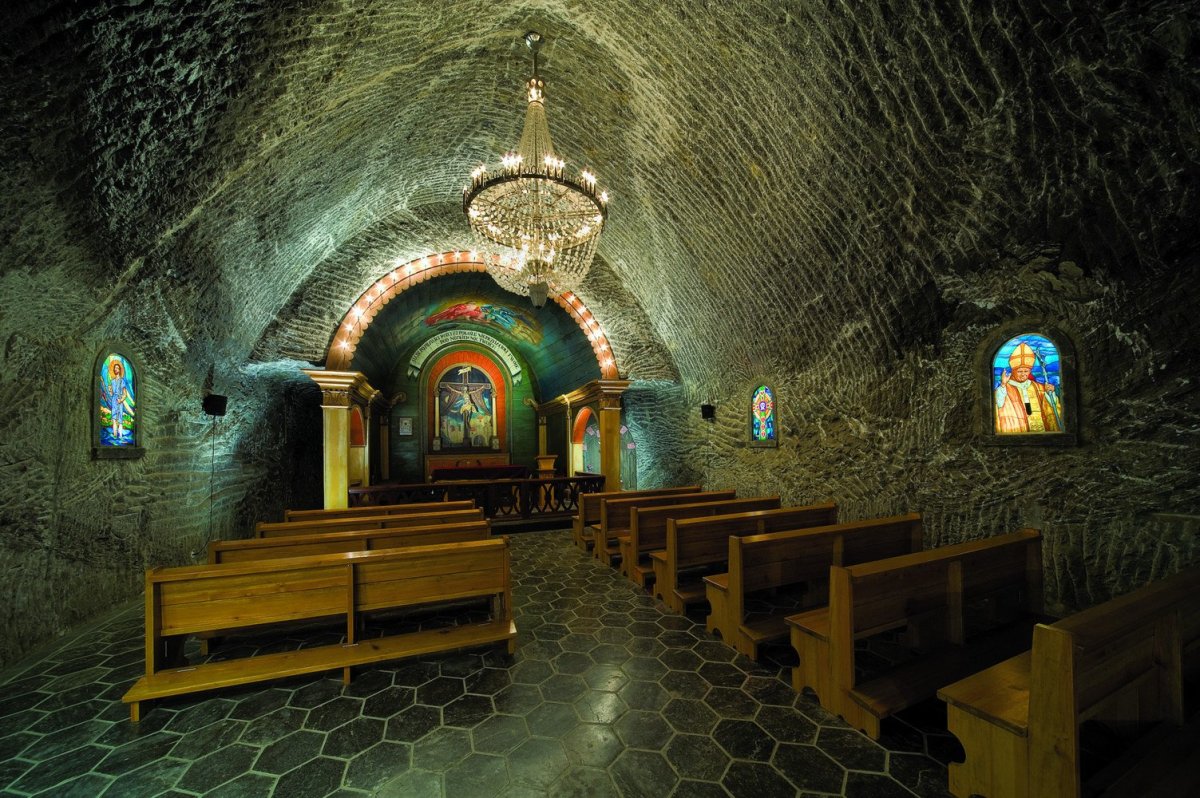 Podzemní prostory solného dolu Wieliczka