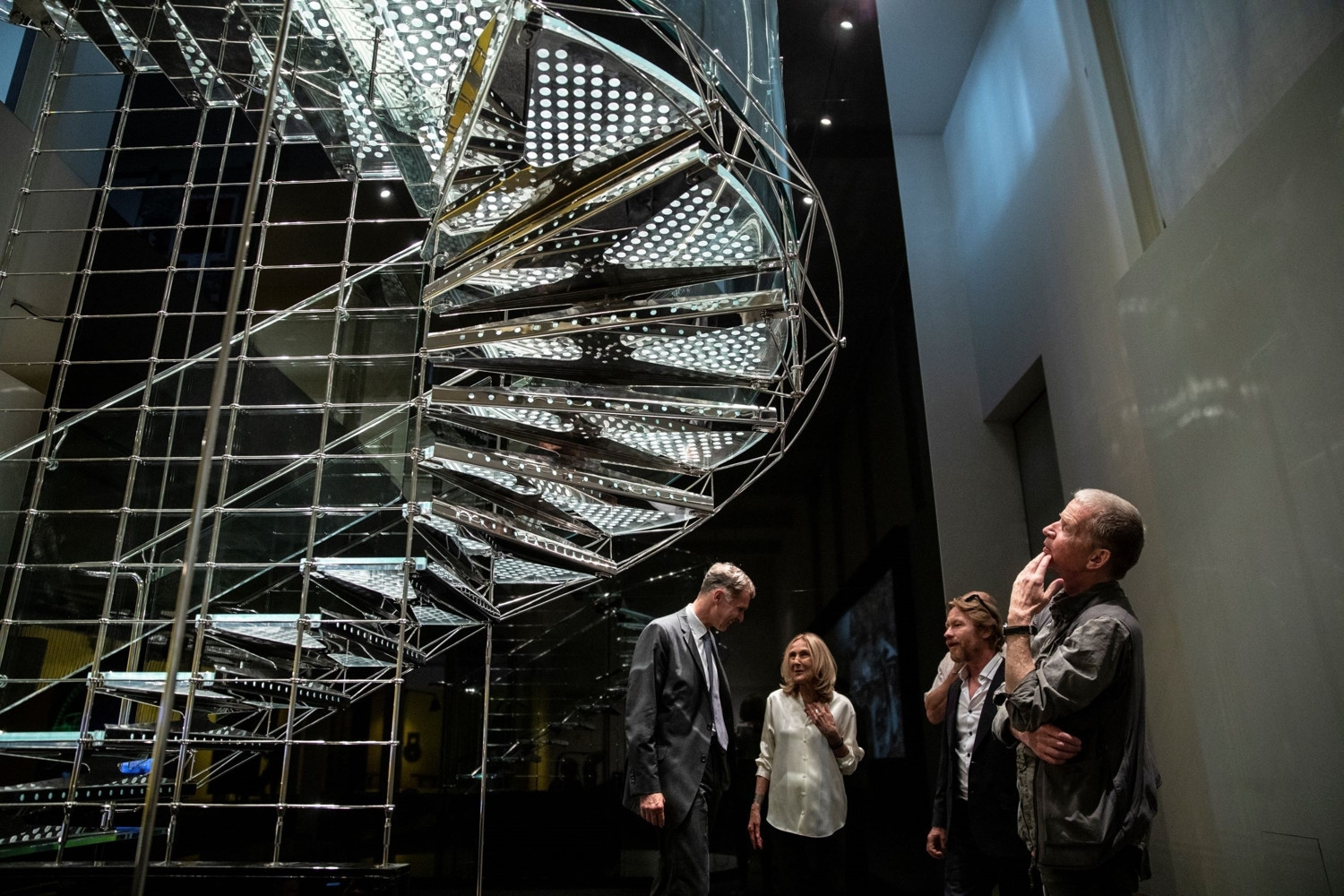 Křest knihy Fenomén o schodech architektky Evy Jiřičné.