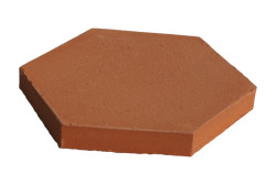 Ručně vyráběná cihlová dlažba Klinker - šestiúhelníková