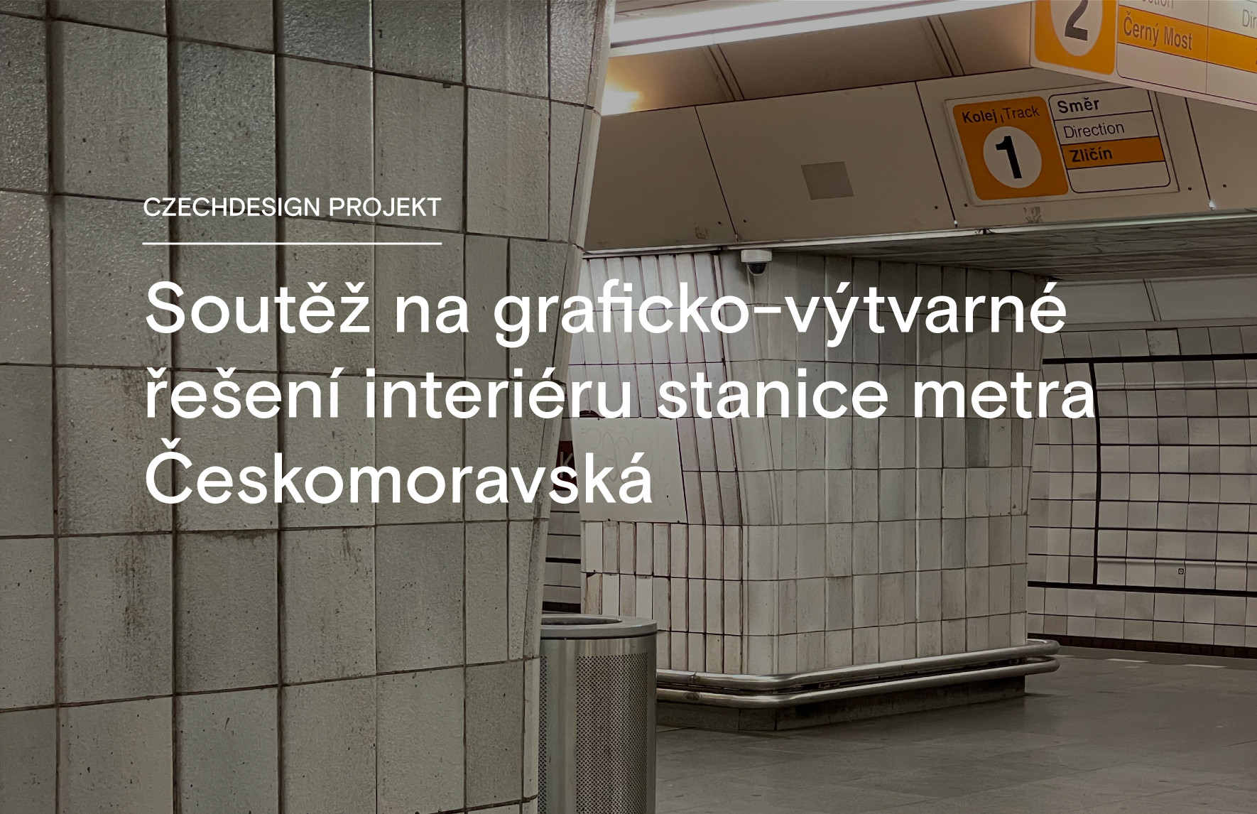 V úterý 15. 11. vyhlásil DPP ve spolupráci s Czechdesign open call k přihlášení do soutěže na graficko-výtvarné řešení interiéru stanice metra Českomoravská