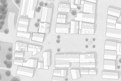 Budova restaurace Das Waldhorn v německém Kirchheim unter Teck, KO/OK Architektur a Studio Berardi, situace