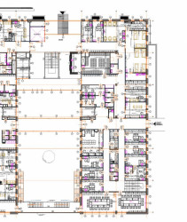 Novostavba II. Interní kliniky a geriatri v Olomouci, půdorys 1NP, Adam Rujbr Architects