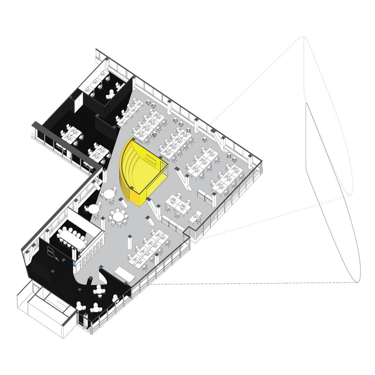DDB Prague Offices,  schéma, B² Architecture
