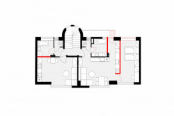 Dům s kancelářemi a byty, plán, studio AEIOU, zdroj : studio AEIOU