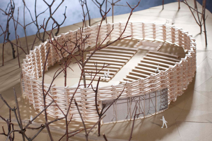 třiarchitekti, Letní scéna AmFík, pracovní model – foto