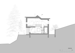 Řez (Chalupa v Krkonoších; System Recovery Architects)