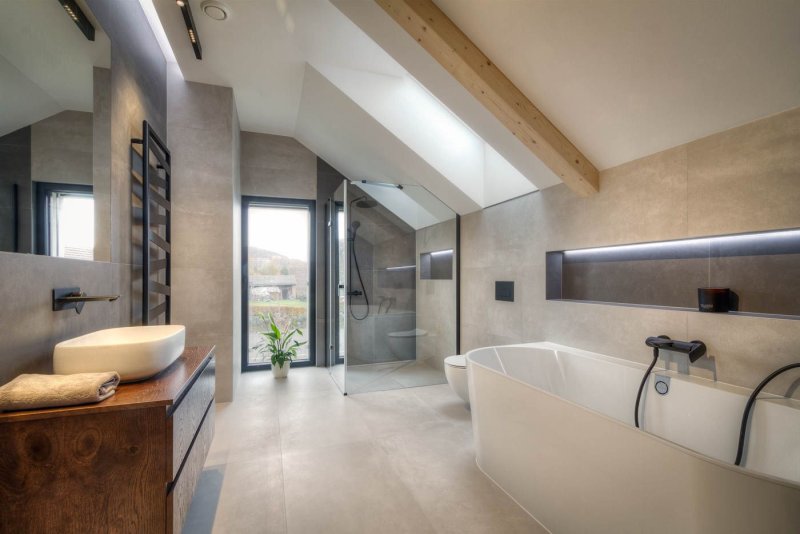 Koupelna (Pasivním domě Moonglade od ZEO Homes)