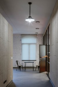 Pohled do interiéru komunitního centra (Komunitní centrum ve Strakonicích, Ateliér VAS)