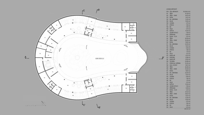 Mateřská škola Uhříněves, Veselý Hajný, půdorys 1 NP