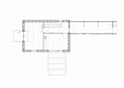 majo architekti, Chata s lávkou, půdorys 2. NP – foto